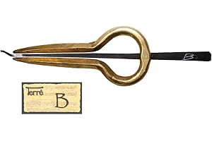 TERRÉ Maultrommel Murchunga aus Nepal gestimmt in B2 Pro-Line big size brass Messing handgeschmiedet Zunge Mund Instrument Musik Klang Percussion Weltmusik