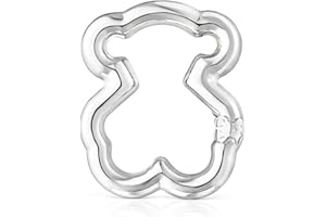 TOUS Anilla para Mujer con Motivo de Oso de Plata de Primera Ley, Colección Hold