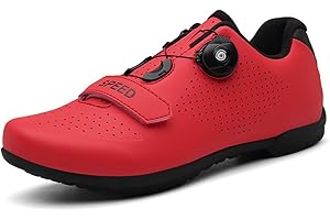 Hixingo Scarpe da Ciclismo Uomo Strada, Donna Scarpe da Strada e Mountain Bike con Suola in Gomma, MTB Scarpe da Bicicletta Scarpe da Equitazione per Interni Antiscivolo e Traspiranti
