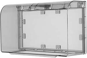 Healvian Couvercle de prise de courant - contre la pluie - Caches de prise d'extérieur étanches - Interrupteur à rabat - contre les éclaboussures