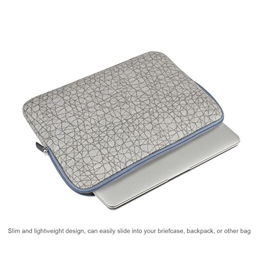 Arvok 11 11,6 12 Zoll Blatt Vene Grau Notebooktasche Laptoptasche Wasserfest Canvas-Gewebe Laptop Schutzhülle Bunte Muster Mit Extra-Tasche/Ultrabook/ Netbook Tasche/ Tablet Hülle Tasche/ Laptophülle Für Acer/ Asus/ Dell/ Fujitsu/ Lenovo/ HP/ Samsung - 6