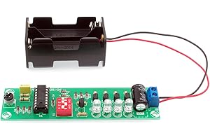 AVT KITS AVT747 KIT DIY Stroboskop, Disco Licht, Partylicht mit weißen LEDs, Elektronisches DIY-Kit, Bausatz zum Selbstlöten, Übungsplatine