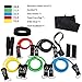 Produktbild Lixinsunbu Widerstandsbänder Set (12 Stück) Übungsbänder mit Griff, Türanker, Knöchelriemen, Reisetasche, Sport-Stirnband, a, a