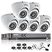 Produktbild HIKVISION CCTV-Kit DVR 8-Kanal 1080P & 6X Sony 2.4 MP CMOS TVI 1080P Full HD grau Dome CCTV-Kameras IR 20 m Nachtsicht Fernsicht P2P Sicherheitskamerasystem
