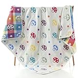Kleitung Babydecke / Kuscheldecke / Schmusedecke / Strickdecke Kuschlige Pucktücher aus Musselin 100 % Baumwolle kba