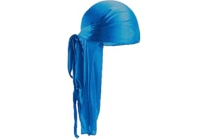 LANSONEE Long Tail Durag, Turban Hat for Women and Men Hip-hop and Daily Decoration
