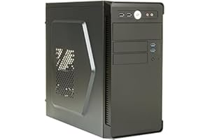 ‎ITEK iTek River Mini-Tower 500 W schwarz PC-Gehäuse PC-Gehäuse (Mini-Tower, PC, Micro-ATX, schwarz, 500 W, Oben)
