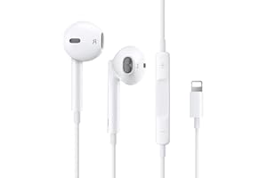 RR WCYDC For iPhone Headphones[MFi Certified]In Ear Stereo Sound Wired Earphones with Volume Control and Mic Noise Isolating,Compatible with iPhone 14 Pro Max/14/13/13 Pro/SE/12/12 Pro/12 Mini/11/X/XR/8/7/XS