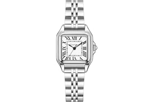 Szaikyri Quadrato Classico Orologio Donna con Numeri Romani Cronografo da Donna Casual