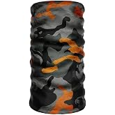 e taktik Extreme Turuncu Kamuflaj Desenli Boyunluk Buff Bandana Sa&ccedil; Bandı Balaclava Y&uuml;z Maskesi