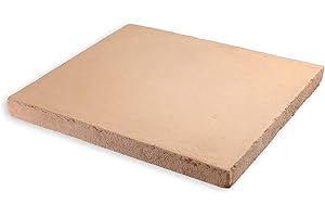 Megashopitalia Biscotto di Casapulla Pietra Refrattaria per Pizza Forno Fornace Sorbo Made in Italy (L33xP34xH2cm)