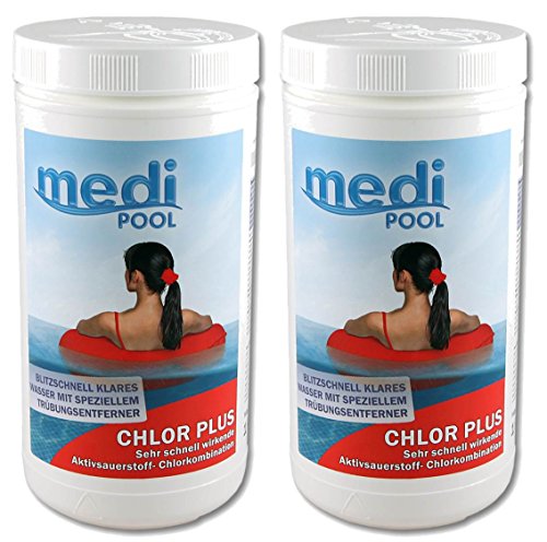 mediPOOL 513601MP Chlor Plus 2 x 1 kg
