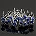 TQWY Lovely Charm 20pcs Wedding Bridal Party Diamante and White Faux Prom Pearl Flower Rhinestone Crystal Hair Pins Clips Grips Pins Hairpins Bridesmaid Clips (J dark blue)