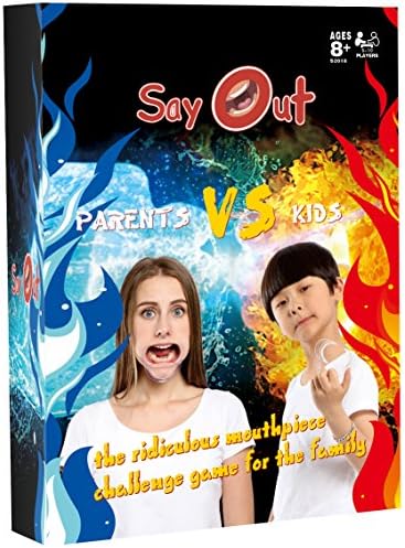Say out Hilarious Mouth guard Kids vs Parents Party Game
