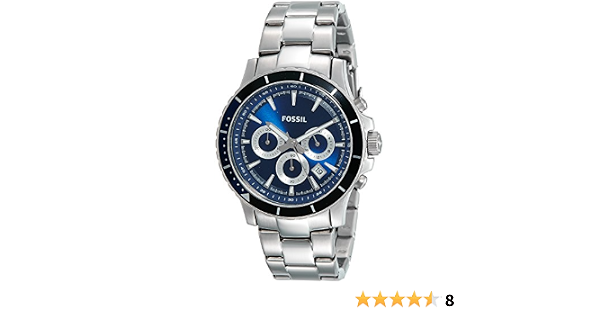 Buy Fossil Briggs Chronograph Blue Dial 