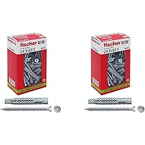 Tasselli Fischer UX 10x60 S Y Con Vite - Per Muri Pieni, Forati E Cartongesso, Scatola Da 10 Pezzi - Foto 7