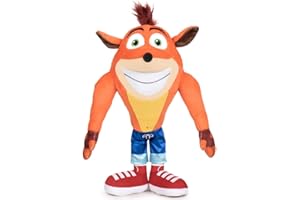 Play by Play - Peluche Crash Bandicoot Sorriso Originale Ufficiale Videogame Activision - Arancione - 32cm