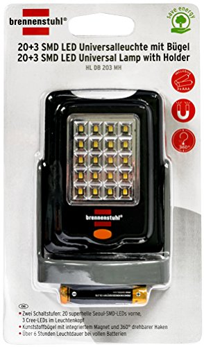 Brennenstuhl LED Arbeitslampe / flexible LED-Universalleuchte in praktischem Taschenformat (360° drehbar, vielseitig einsetzbar) Farbe: schwarz - 10