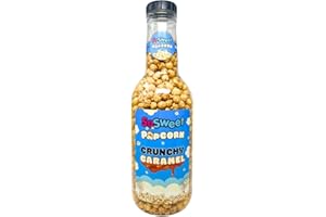 SoSweet Crunchy Caramel Popcorn Large Bottle 890g – Sweet & Crunchy Gourmet Popcorn in Reusable Money Box Jar – Gluten Free & Vegetarian Snack, Great for Sharing
