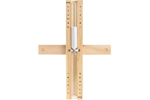 Sauna Hourglass Sand Timer 15 Minute SuLiao: Wood White Sand Clock,large Sand Watch 15 Min, Reloj De Arena, Rotating Heat Resistant Wooden Hour Glass Sandglass for Sauna room