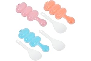 Larrel 3 Pcs Rice Ball Mold,Rice Ball Maker Mold,Onigiri Mould with a Scoop Rices Shaper Balls Easy Rices Balls Maker Shaped Kitchen Tools for Food Shaping Lunch Bento Home DIY Sushi Mould (3 Colors)