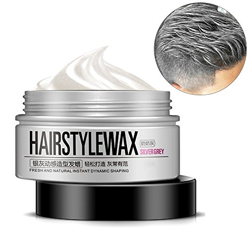 Buy MLMSY Hair Colour Hair Wax Hair Cream Dye Silver Grey Men Women Fresh and Natural Instant