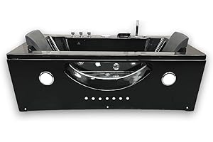 SIMBA Bañera hidromasaje Hypnotic Bañera de Esquina hidromasaje Nueva 180 x 90 Terapia luz de Colores para 2