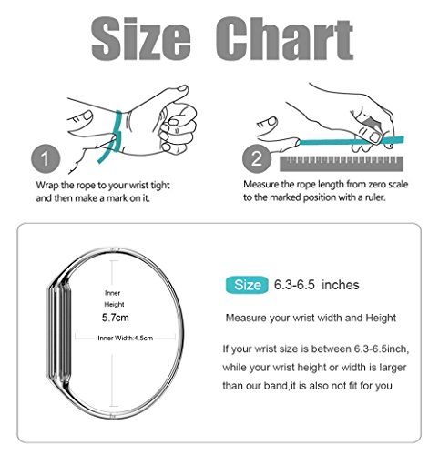 Loveblue für Fitbit Flex 2 Sport Uhrenarmband, New Fashion Zubehör Armband Armreif für Fitbit Flex 2, Silber - 6