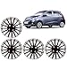 Auto Pearl - Premium Quality Car Full Wheel Cover Caps Black and Silver 14 Inches Press TypeFor - Hyundai I10 Grand RS.1349.00