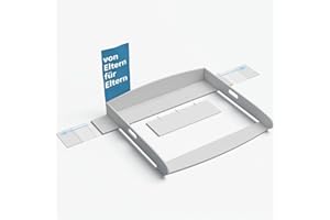 Heldenzimmer Wickelaufsatz Hemnes Kommode [108 & 160cm] ohne Lücke - Wickelaufsatz Malm Kommode - Für große und kleine Hemnes Kommode