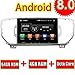 Produktbild ROADYAKO Auto Navigation Für Kia Sportage 2016 2017 Android 8.0 Autoradio-Stereo mit Spiegeln des Spiegels GPS-3G WiFi RDS FM AM Bluetooth AUX Audio-Video