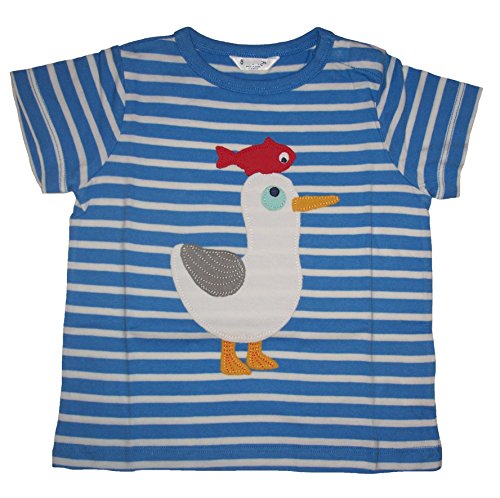 Baby Boys Striped Applique Seagull T-Shirt (12-18 Months)