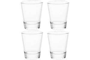 BCnmviku Lot de 4 verres à shot 5 cl / 50 ml - Passe au lave-vaisselle - Pour vodka tequila