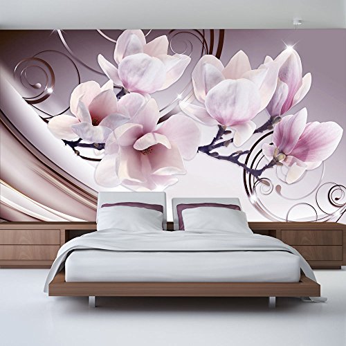 FOTOTAPETE 350x245 cm - VLIES TAPETE PREMIUM - PROFI QUALITÄT - 3 Farben zur Auswahl - Top moderne Wanddeko - Wandbilder XXL - Riesen Wandbild - Top Design Tapete - Neue exklusive Edition mit noch besser Druckauflösung - Deutsches Premium Vlies - Blumen b-A-0222-a-c