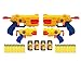 Produktbild Zuru X-Shot Revolver Combo 4er Pack: 2x Reflex Revolver TK-6 2x Barrel Breaker TK-3 Spielzeugblaster Dartblaster + 48 Softdarts + 4 Dosen
