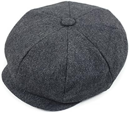 autumn leisure octagonal Cap/Fall/winter warm woollen beret/The Korean version of Cap/tide vintage hat-T adjustable