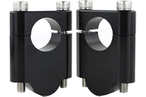 Xitomer 7/8" 22.2mm Motorcycle ATV Dirt Bike Aftermarket Handlebar Risers With Clamps, Fit for CB400F/CB5000F/KLR250/Z800/Z650/SV650/V-Strom/MT-03/CRF250 (Black,Rise 40mm(1 9/16''))