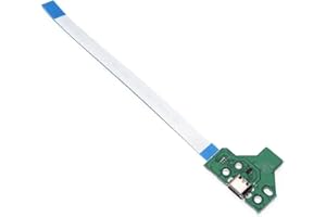 CustomControllerModz PS4 Controller USB charging socket port circuit board JDS-011 v1 12 pin with Cable