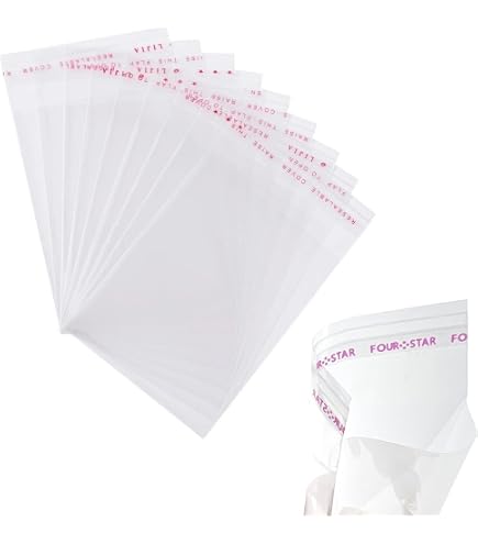 Sachets En Cellophane Auto-adhésifs - Lot De 250 - Dimensions 86x160 Mm + Rabat 30 Mm - 30 Microns - Pour Tablettes De Chocolat, Photos, Cartes...