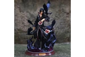 SKLTN Anime Narut0 Uchiha Itachi Figurine Pop en PVC Collection Model Akatsuki Raven Corbeau Combiné Decoration Ornaments GK Statue Figures 27 cm