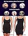 Burvogue Women's Clip&Zip Latex Tummy Control Body Shapewear (Large, Black)