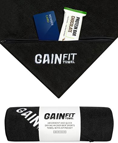Fitness Towels for smartphone, keys, cards and more. The ideal gym towel made from 100% microfiber.
