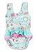 Bright Bots - 6/12m Baby Girls UPF50+ Australian All in One Swim Nappy Costume Turquoise with Frill