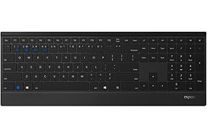 Rapoo E9500M clavier RF sans fil + Bluetooth Noir