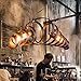 Produktbild KJLARS Retro Pendelleuchte Vintage Kronleuchter Spiralelampe Hängelampe Pendellampe lampeleuchte Eisen-Lampe Industrielampe Hängeleuchte