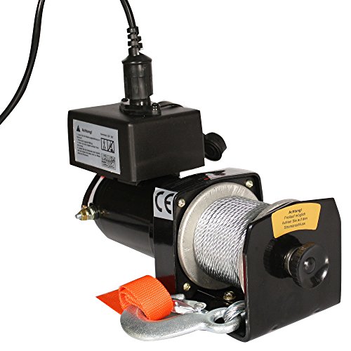 Elektrische Seilwinde 12 V Motorwinde Seilhebezug Seilzug 900 kg - 3