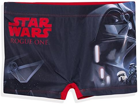Kids Official Licensed Star Wars Rouge One Swim Short / Swimwear (4 Years, Red)