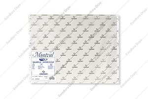 Canson Montval Lot de 25 Papiers aquarelle grain fin 185 g 50 x 65 cm Blanc