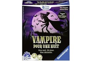 Ravensburger - Vampire for a Night - Gra planszowa Wilkołak - Gra Ambiance - Szybkie gry od 3 graczy i od 10 lat - Darmowa aplikacja - Mieszana - 26778 (Wielojęzyczny - Francuski w zestawie)
