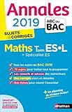 Annales ABC du BAC 2019 - Maths Term ES-L